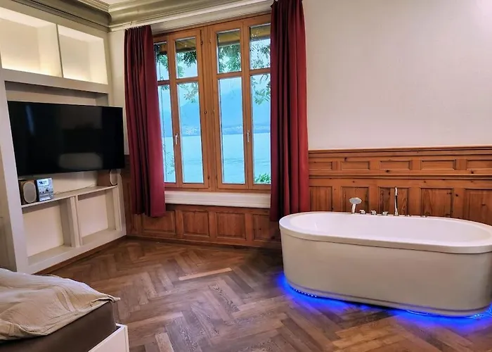 Traumwohnung Direkt Am Thunersee 오베르호펜